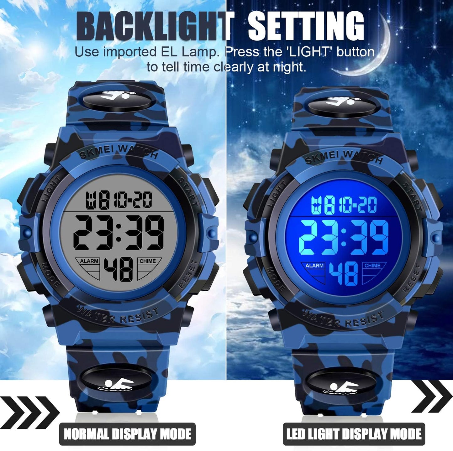 LED Digital Waterproof Watch for Kids - Kids Gifts