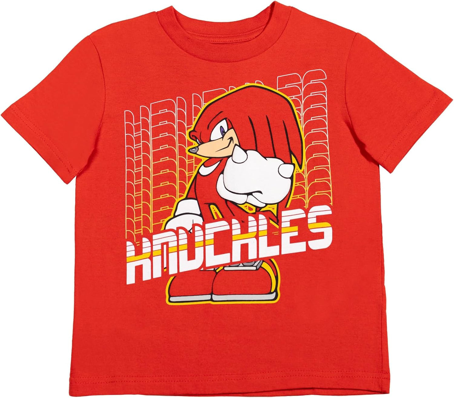 Sonic the Hedgehog 3 Pack Raglan T-Shirts Toddler to Big Kid Sizes (2T - 18-20)