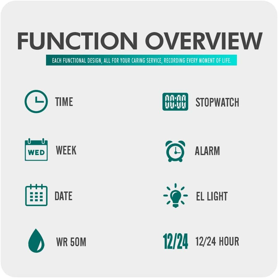 Kids Digital Watch Boys Outdoor Sports 50M Waterproof Girls Watches Alarm Clock 12/24 H Stopwatch Calendar for Ages 3-15 Boy Girl Wristwatch Kids Gift