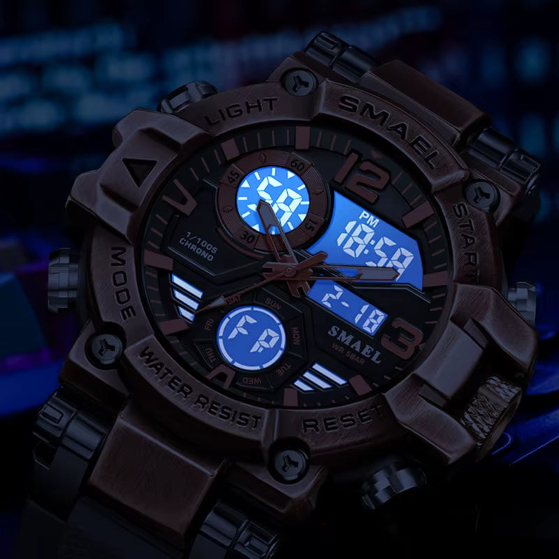 2025 Sports Watches Men LED Watches New 50M Waterproof Digital Watches 8110 Shockproof Sports Watches for Men Electrionic