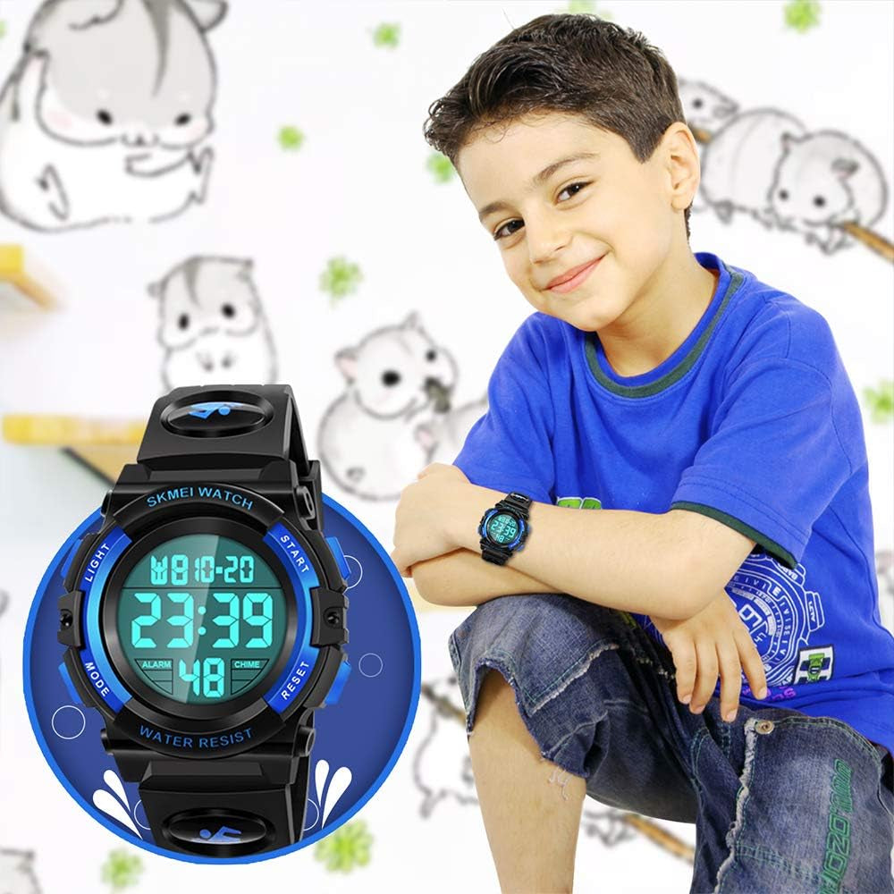 LED Digital Waterproof Watch for Kids - s