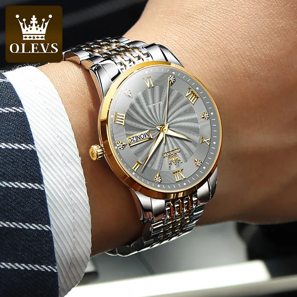 Automatic Men'S Watch Original Wrist Watch Stainless Steel Waterproof Swiss Movement Business TOP Brand Relógio Masculino