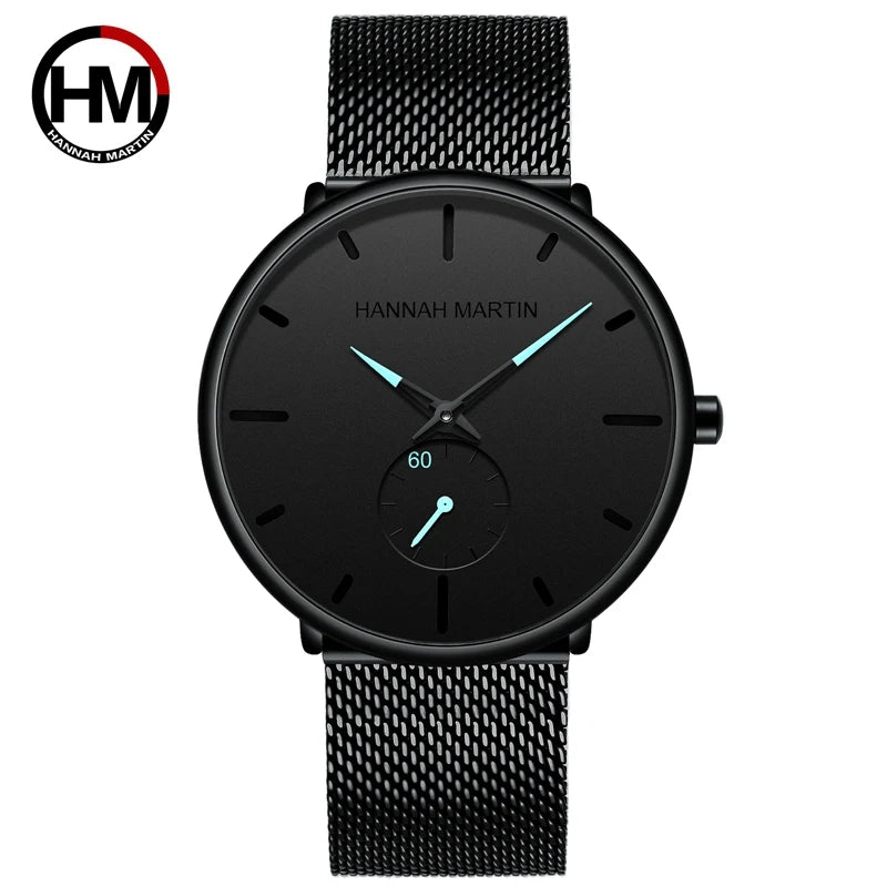 Dropship Fashion Simple Design Waterproof Stainless Steel Mesh Small Dial Men Watches Top Brand Luxury Quartz Relogio Masculino
