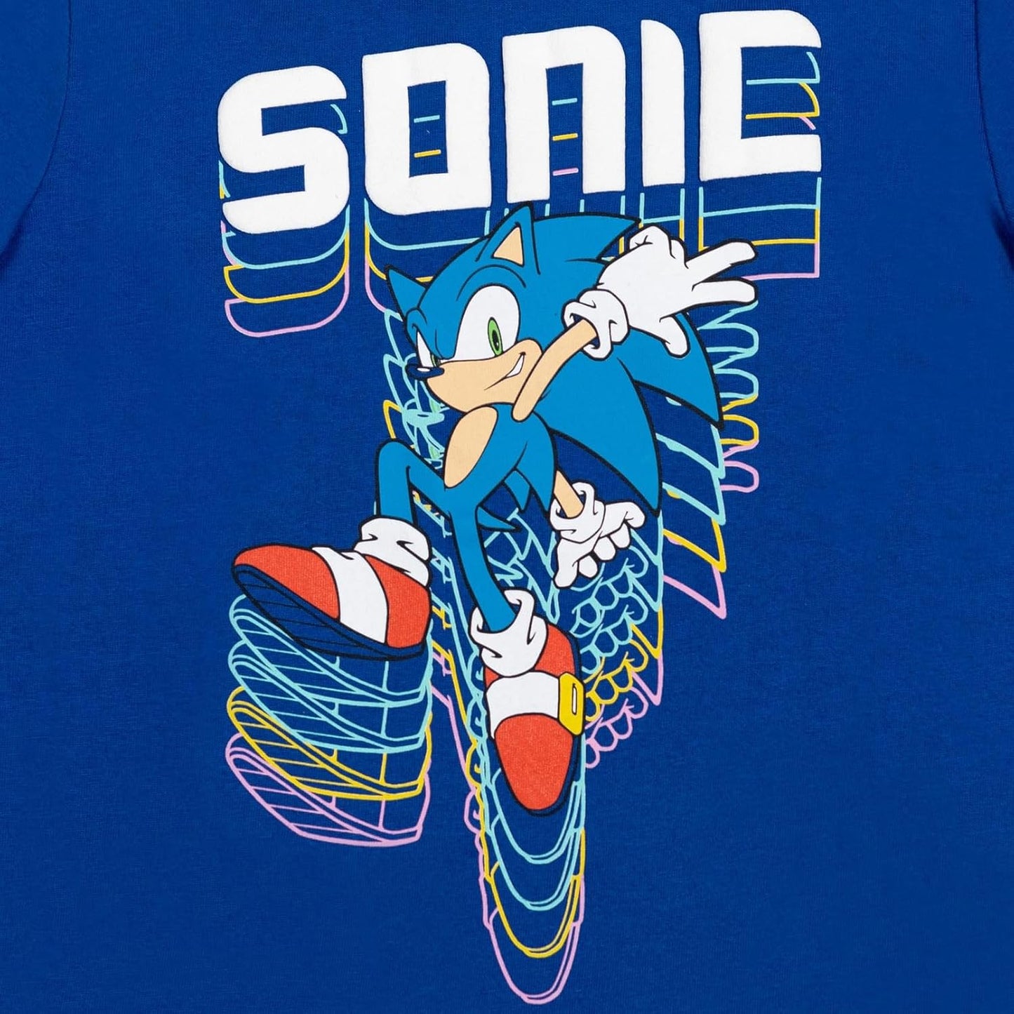 Sonic the Hedgehog 3 Pack Raglan T-Shirts Toddler to Big Kid Sizes (2T - 18-20)