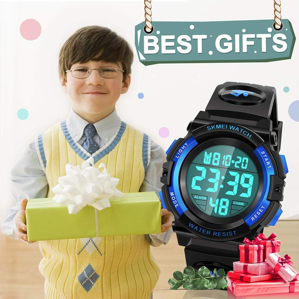 LED Digital Waterproof Watch for Kids - s