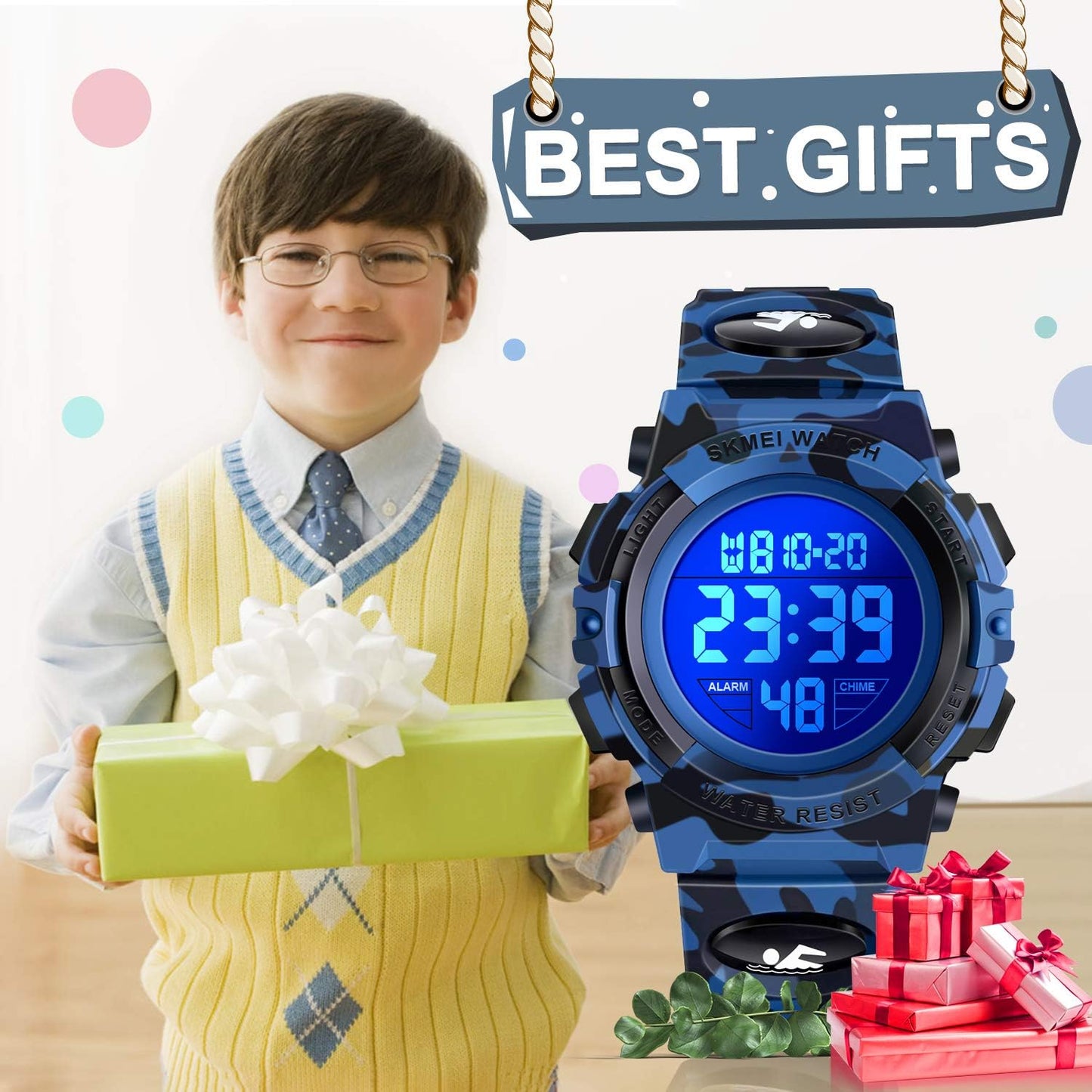 LED Digital Waterproof Watch for Kids - Kids Gifts