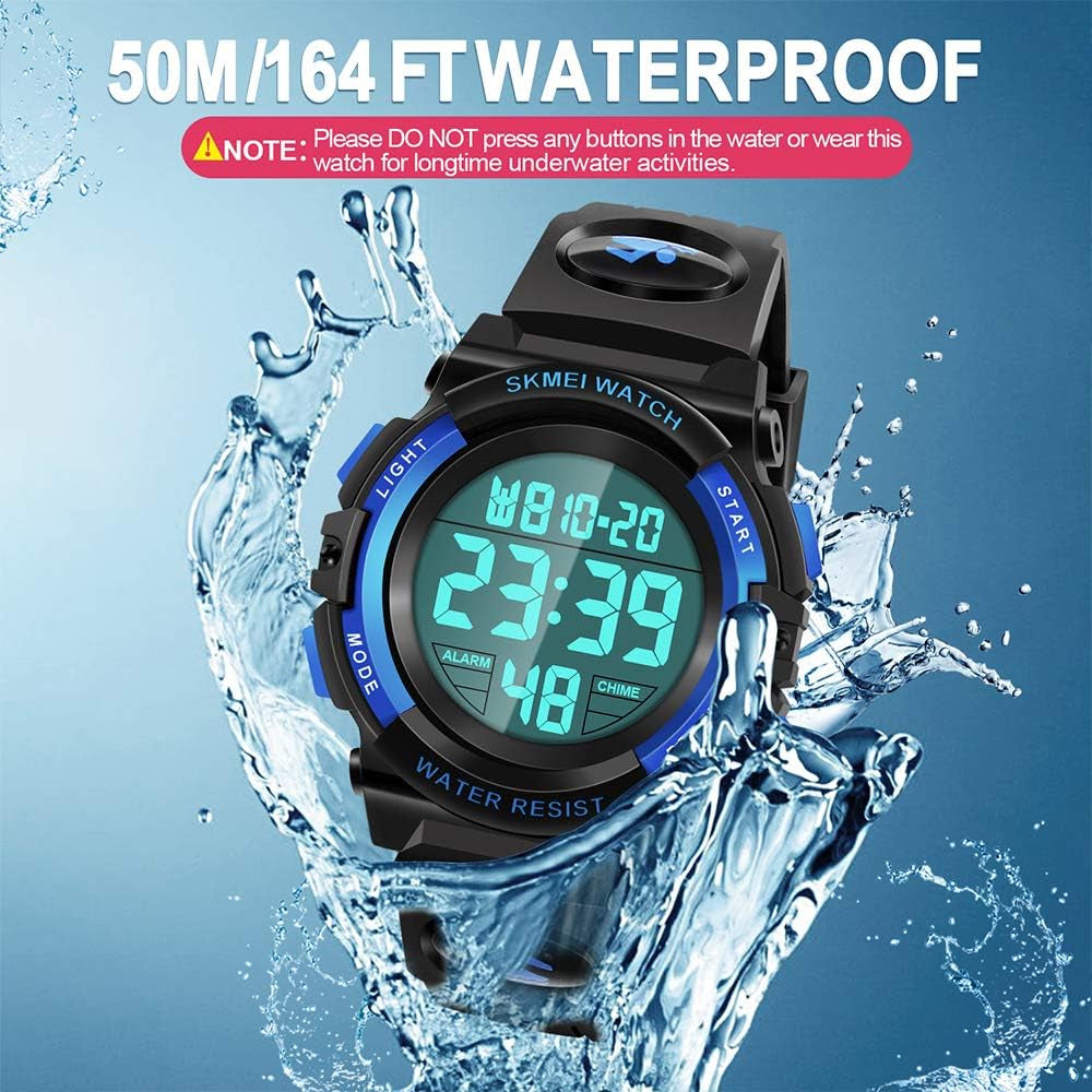 LED Digital Waterproof Watch for Kids - s
