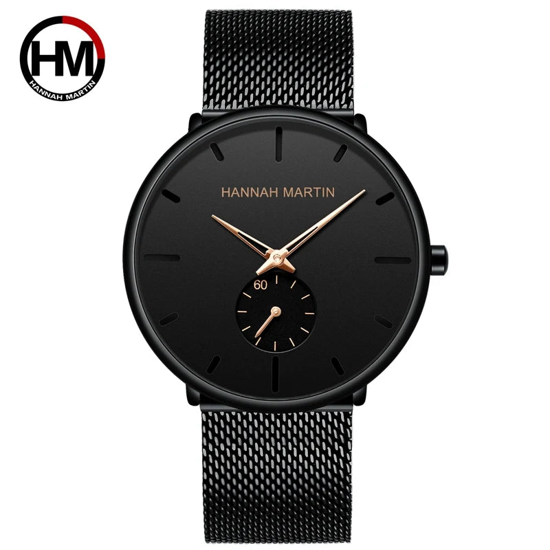 Dropship Fashion Simple Design Waterproof Stainless Steel Mesh Small Dial Men Watches Top Brand Luxury Quartz Relogio Masculino