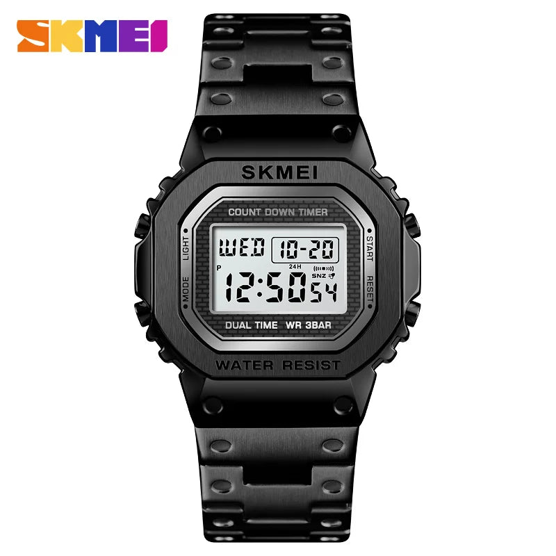 Fashion Sport Watch Men Digital Watches 3Bar Waterpoof Alarm Clock Alloy Case Digital Men Watches Reloj Hombre 1456